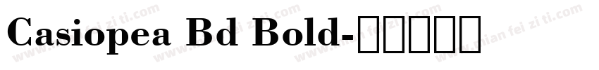 Casiopea Bd Bold字体转换